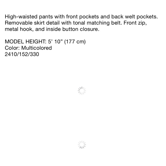 Zara floral pleated skirt pants set with top - Picture 13 of 15